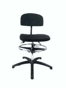 SMJ-40 Aluminum Alloy Base Flame Retardant Velvet Sponge Performance Chairs Cylinder Adjustment Height Padded Swivel Art Stool