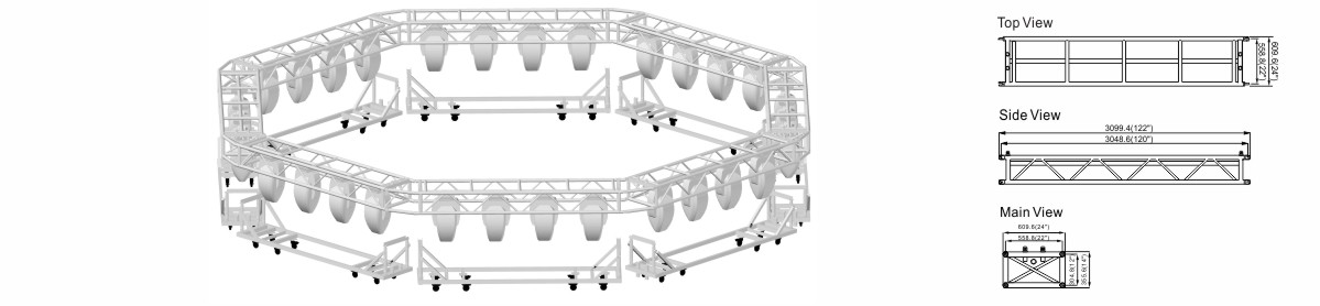 Aluminum Catwalk Touring Truss Design