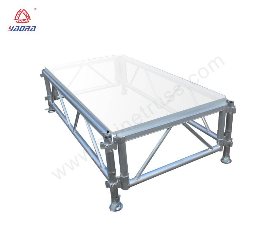 Adjustable Plywood / Acrylic Glass Assemble Stage