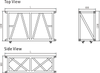 F124P Fork End Truss Oem Odm Spigot Truss Stand