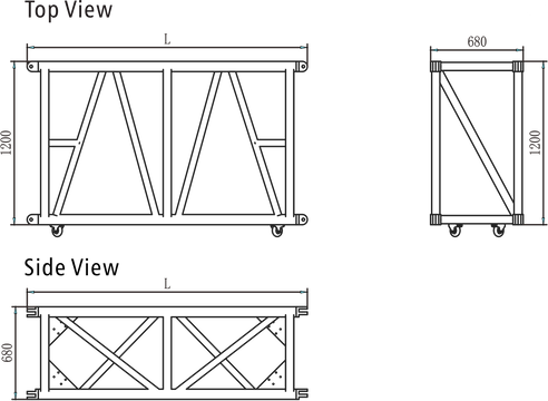 F124P Fork End Truss Oem Odm Spigot Truss Stand