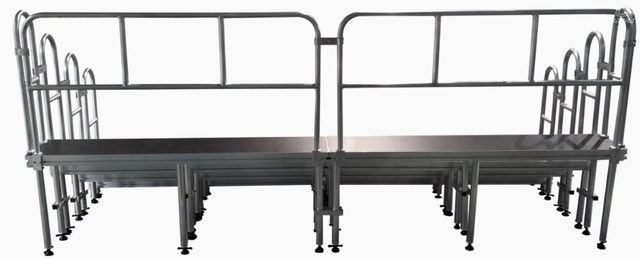 Movable Choir Risers Stage For Elevated Seating With Wheels