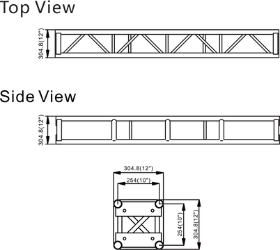 S34 Events Stage Lighting Bolt Square Truss For Exhibitions Concert