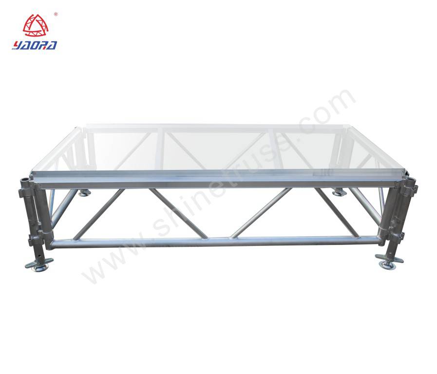 Adjustable Plywood / Acrylic Glass Assemble Stage