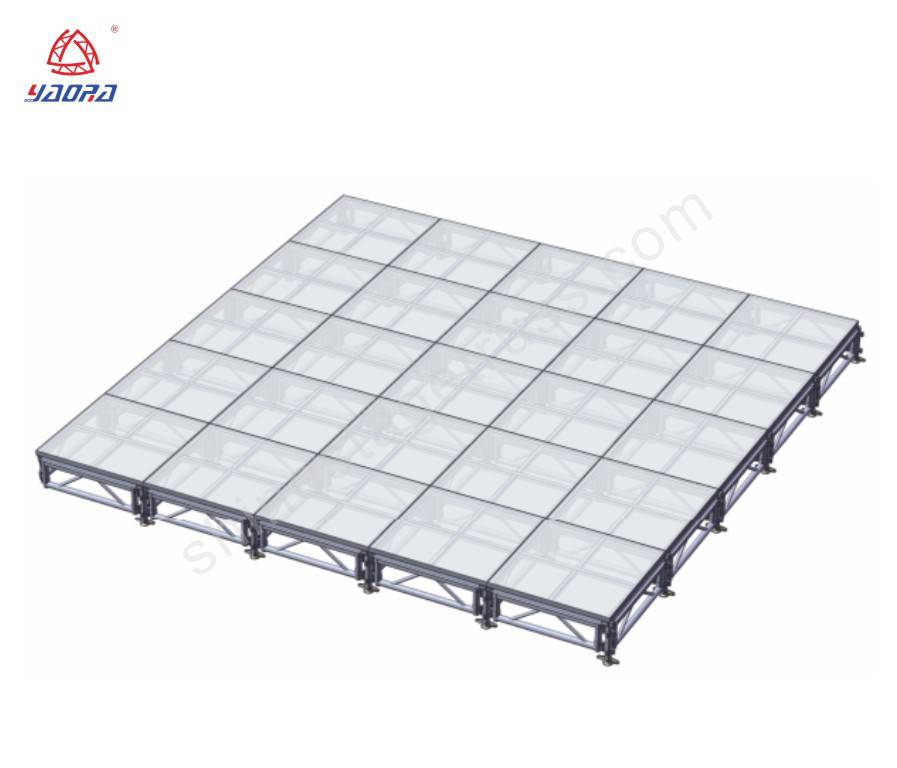 Adjustable Plywood / Acrylic Glass Assemble Stage
