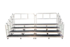 Movable Choir Risers Stage For Elevated Seating With Wheels