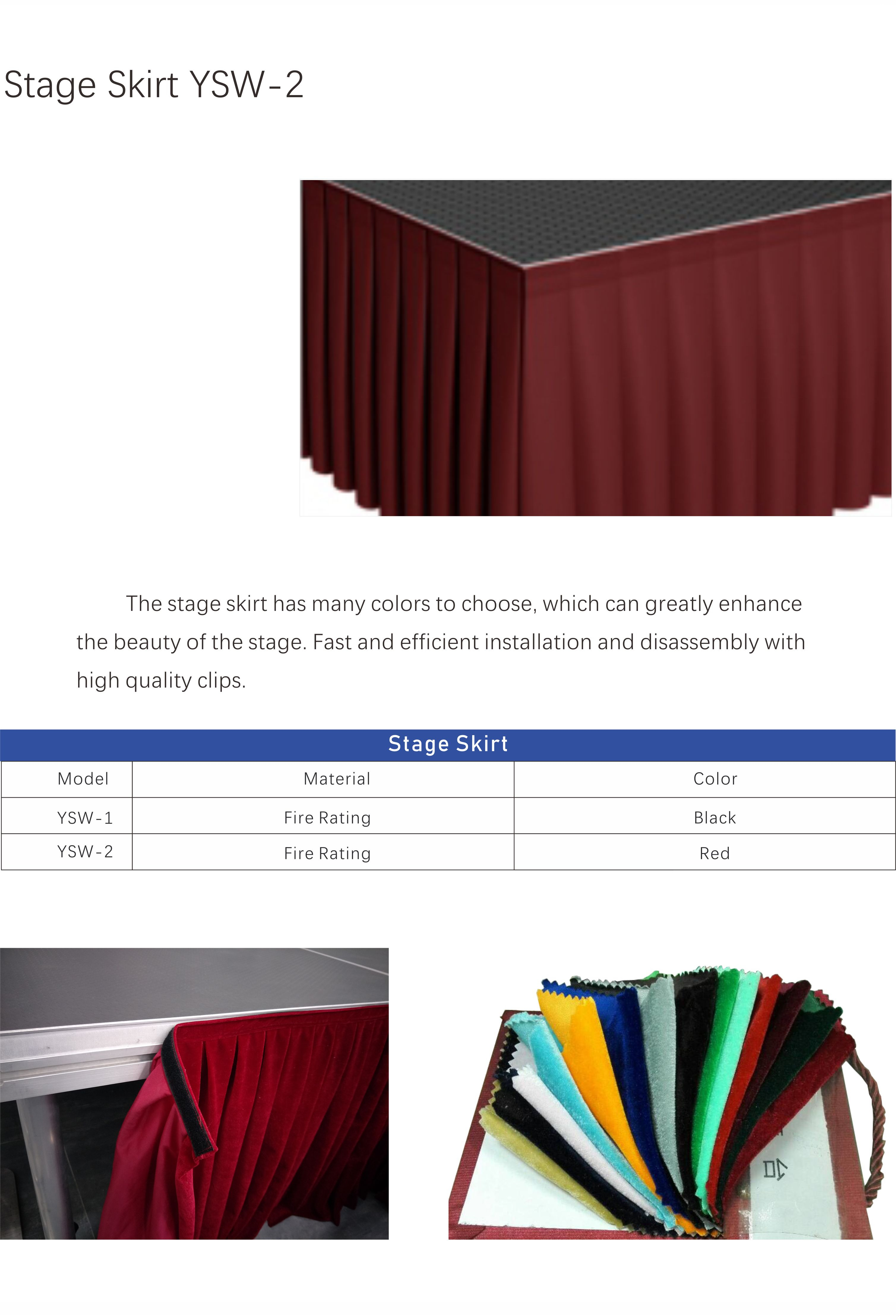 Stage Skirt YSW-2